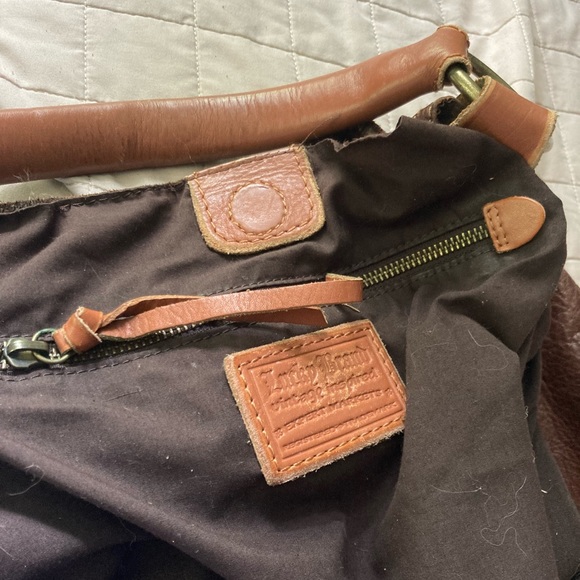 Lucky Brand Bags Lucky Brand Brown Leather Bag Whip Stitch Trim